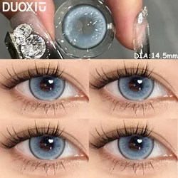DUOXIU 1 Pair Colored Contact Lenses for Eyes Blue Contacts Lenses Nature Eye Gray Pupils Brown Make up Lens Yearly Fast Shiping