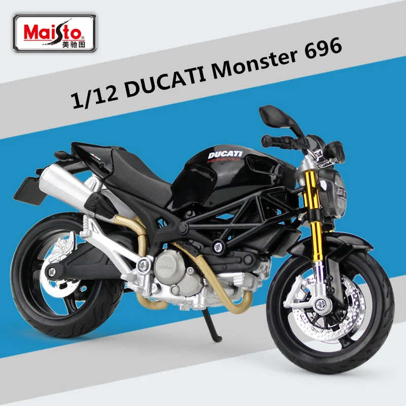 Maisto 1:12 Ducati Monster 696 Alloy Racing Motorcycle Model Diecast Metal Street Motorcycle Model Collection Childrens Toy Gift