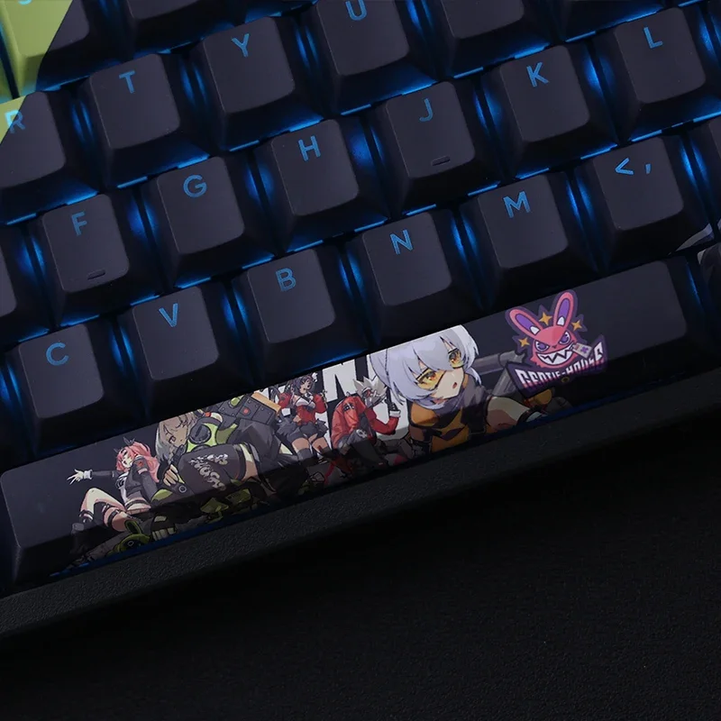 108 tasti/Set Zenless Zone Zero Anby Demara PBT Keycaps Anime Game Girl Key caps altezza ciliegia per tastiere meccaniche fai da te