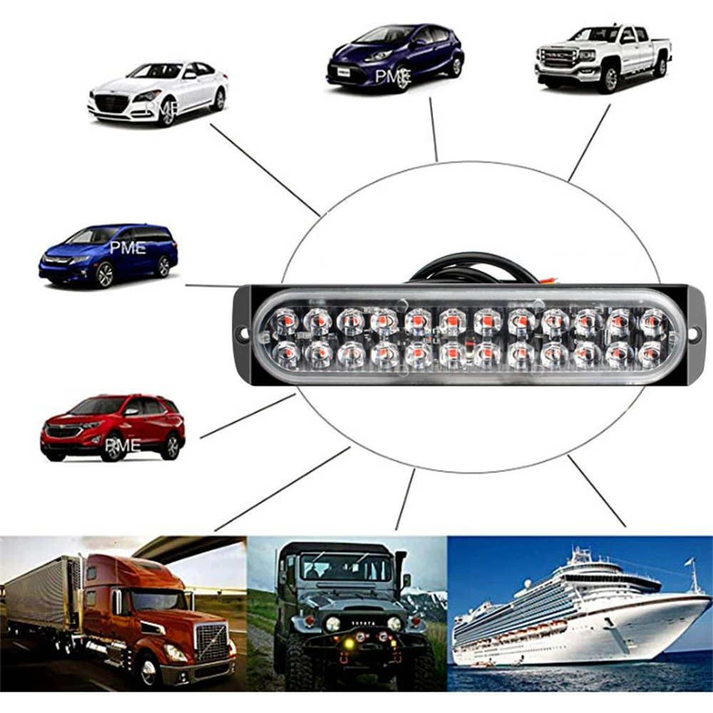 Lampka ostrzegawcza LED z lampką LED paski świetlne LED z lampką LED listwa LED lampy sygnalizacyjne awaryjna do ciężarówka SUV motocyklowych