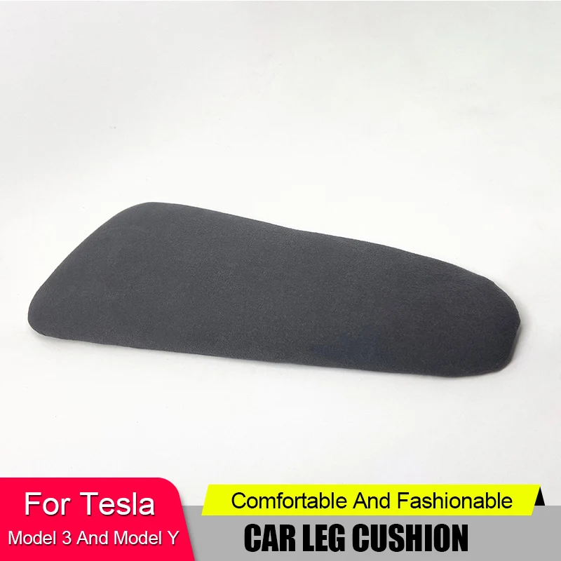 Applicable To Tesla Model 3 Model Y Special Suede Car Leg Cushion Auto Parts Interior Decoration Supplies