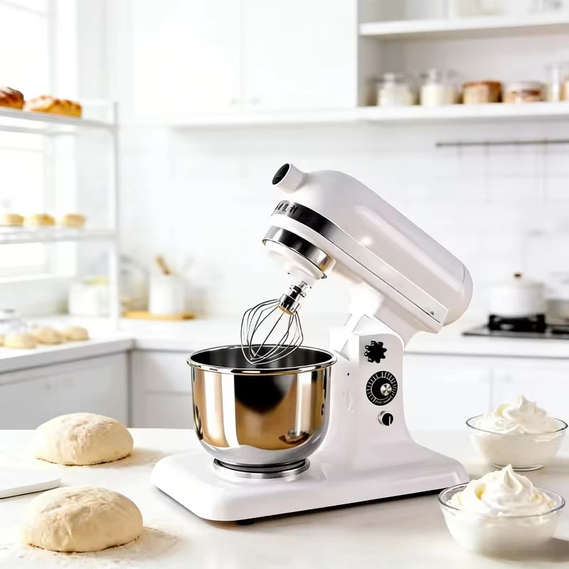 Capacity Commercial Dough Mixer Electric Stand Mixer with Digital Timer Stainless Steel Bowl for Bakery Kitchens