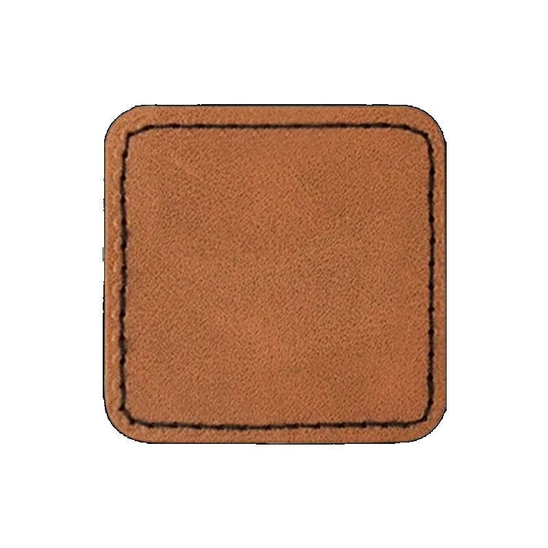 10 Pcs Custom Printed Logo DIY Artificial Leather PU Clothing Hat Patch Self-adhesive Rubber Label Clothing Accessories