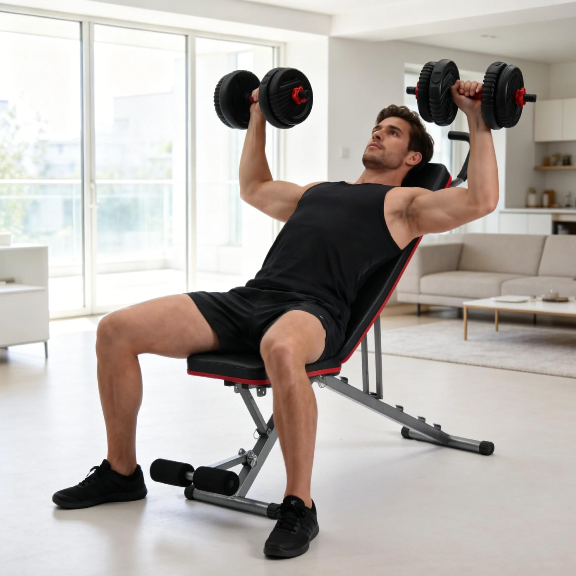 

【KBQ】New model multi-functional fitness Roman chair, enlarged size household fitness equipment