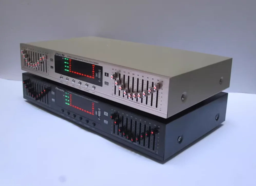 New Bluetooth EQ-898 Arrive HIFI Digital HD Stereo Preamplifier Equalizer Home Stage Equalizer Dual 10 BAND