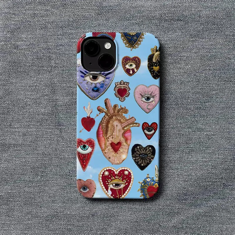 Funny Turkish evil eye Phone Case for iPhone 16 15 14 13 12 11 Pro Max XS XR XSMax 6 7 8 Plus Glossy HD Hard PC Cover