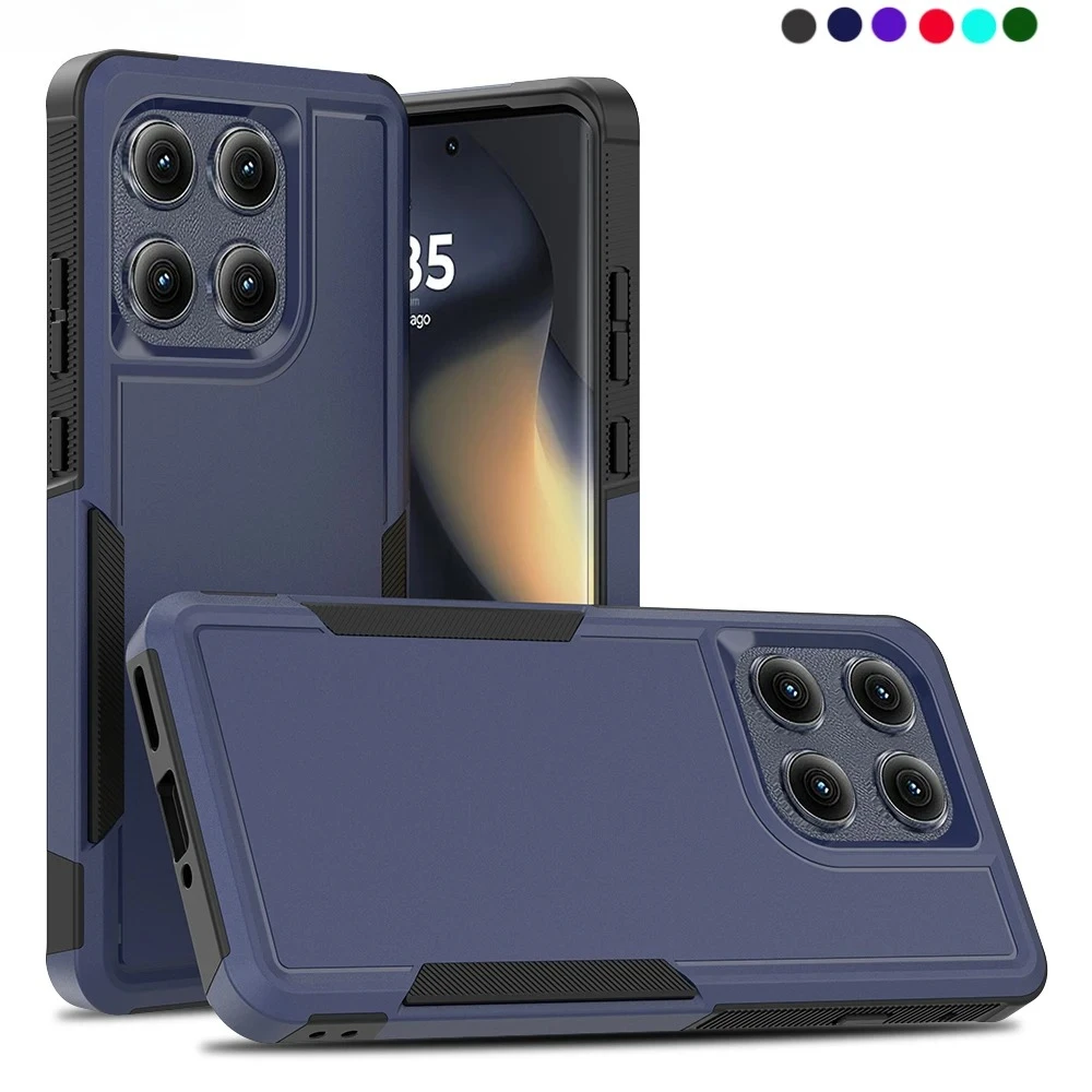 2 em 1 armadura resistente proteger capa de telefone robusta para moto g power g play g 5g g stylus 5g 2026 2025 2024 pc + tpu capa à prova de choque