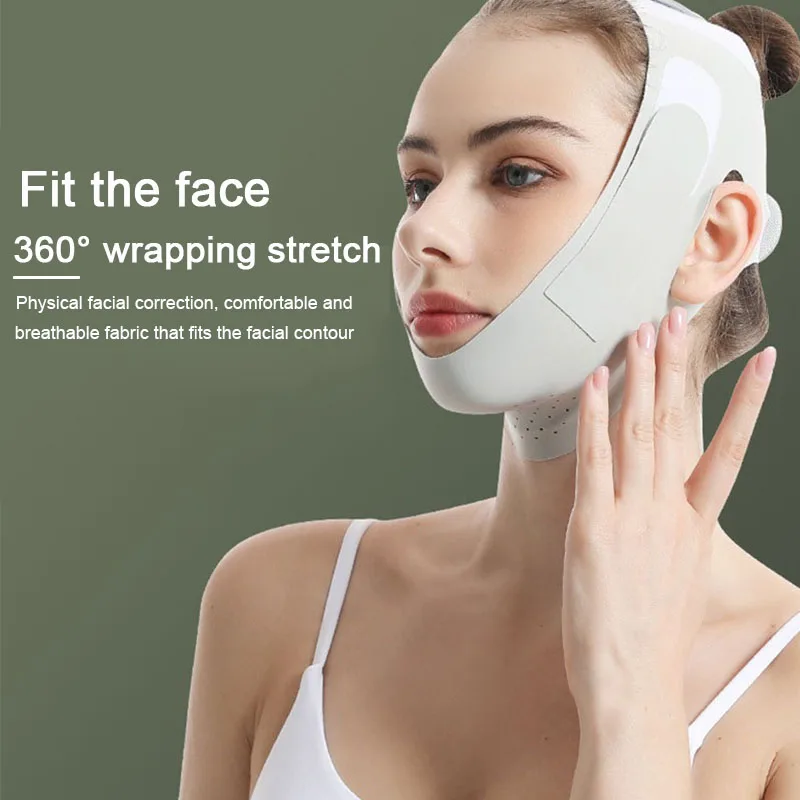 Wielorazowy Bandaż Wyszczuplający Twarz V Line Podnoszący Policzkę Pas do Masażu Twarzy Modelujący Damski Podbródek Pielęgnacja Skóry Narzędzia Kosmetyczne TLMZ01