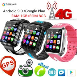 Android 9.0 Smart 4G Remote Camera GPS WI-FI Trace Locate Kids Student Google Play Bluetooth Smartwatch Video Call Phone Watch