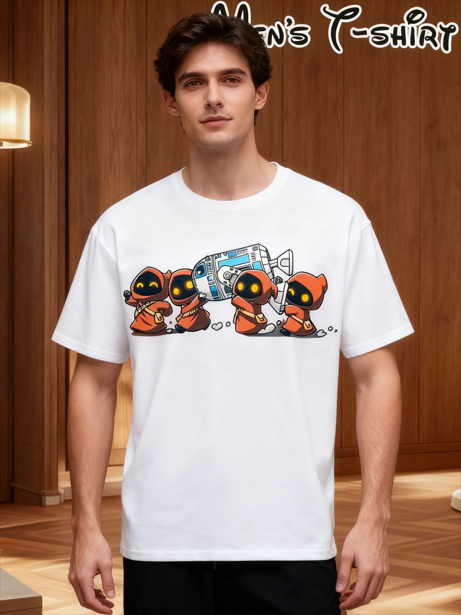 

Men's Regular Fit Crew Neck Short Sleeve Soldier Graphic T-Shirt Suitable for Wear Outdoor Activities Parties and Birthday Gifts