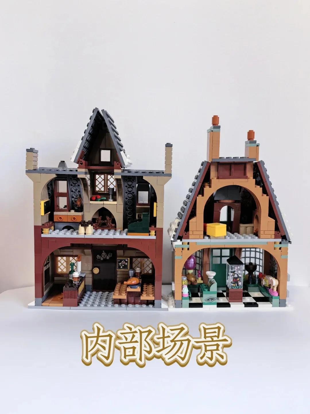 2025 MINISO 851Pcs Movie Village Visite Hogsmeade Compatible 76388 Building Block Set Puzzle Toys Boys Girls Adult Birthday Gift