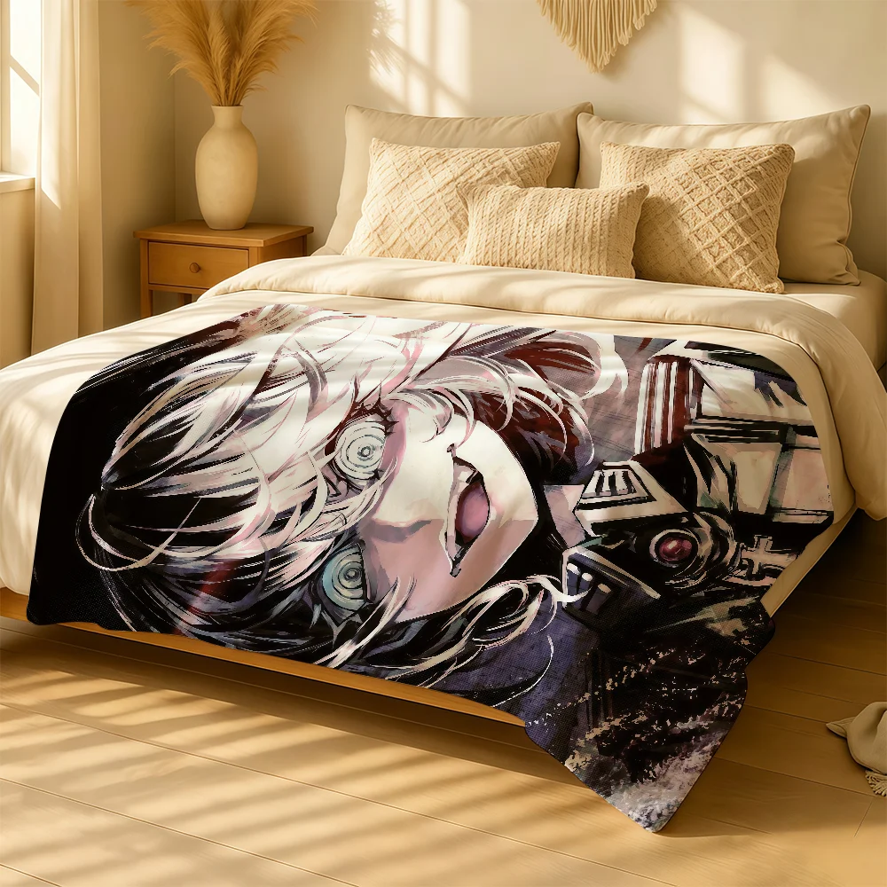 Anime Saga Of Tanya The Evil Blanket For Soft Warm Knee For Bedroom Living Room Bed Sofa Camping Picnic Office Gift