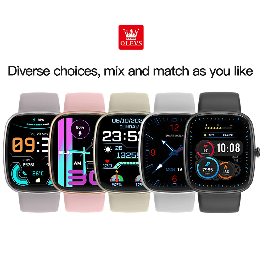 OLEVS brand can only use smart watches, wine barrel shaped high-definition Bluetooth calls, sleep monitoring, intelligent voice