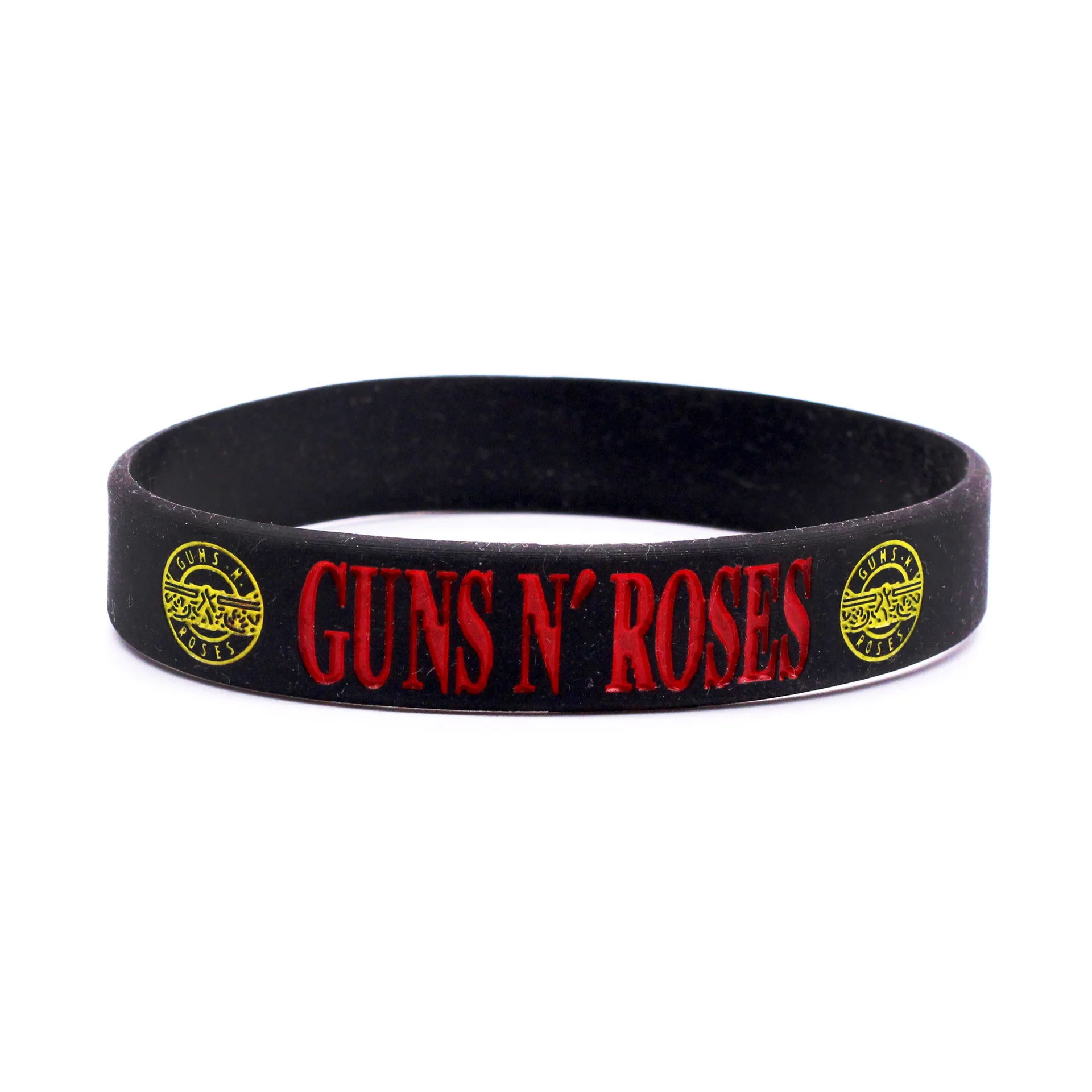 1PC New GUNS\'N ROSES Silicone Wristbands Rock Music Bands G N\' R Silicone Bracelets&Bangles Music Fans Lovers Gifts SH192