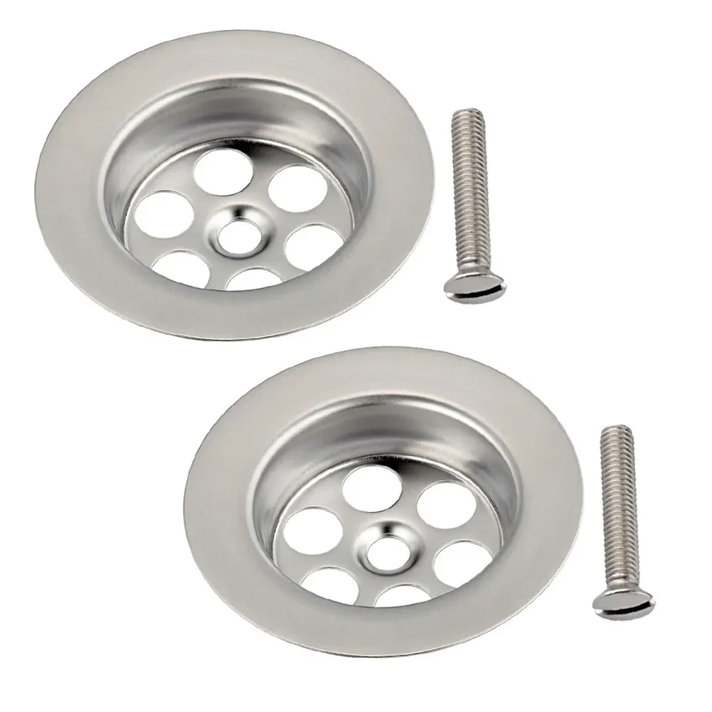 Bath Plug Hole With Screw Stainless Steel Kitchen Basin Drain Hole Hair Catcher Stopper Shower Bathroom Floor Drain Strainer
