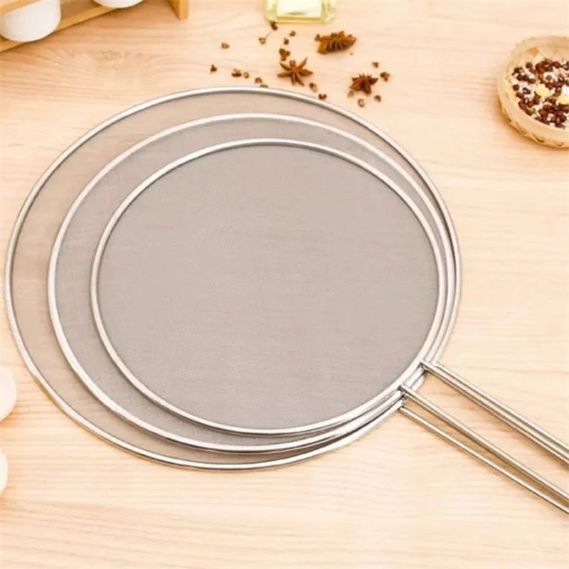 Stainless Steel Fine Mesh Strainers Kitchen Multi-functional Filter Spoon Oil Strainer Skimmer Flour Colander Sifter