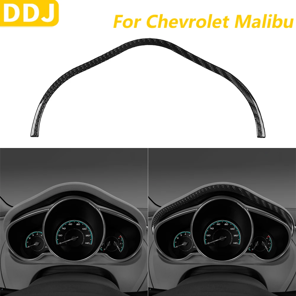 

Для Chevrolet Malibu 2010 2011 2012, инструмент из углеродного волокна, спидометр, рамка, панель, декоративные полоски, автомобильные аксессуары, наклейка