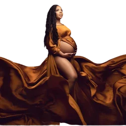 Maternity Photo Session Cloak Clothes Pregnancy Women Dress for Art Photography Props Soft Fabric Studio Shooting Accessories