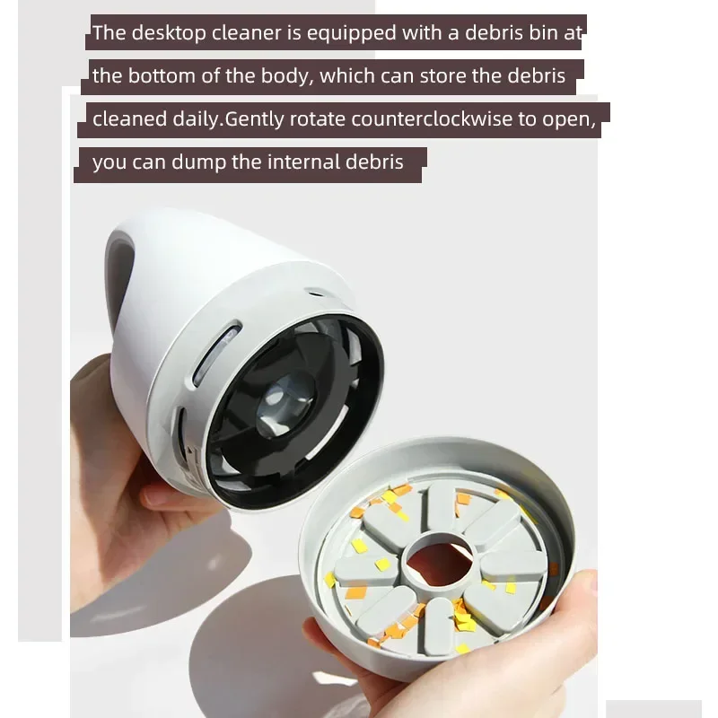 Портативный настольный очиститель Xiaomi Youpin, мини-пылесос, инструмент для удаления пыли, инструмент для очистки резиновых чипов, ручной пылесос