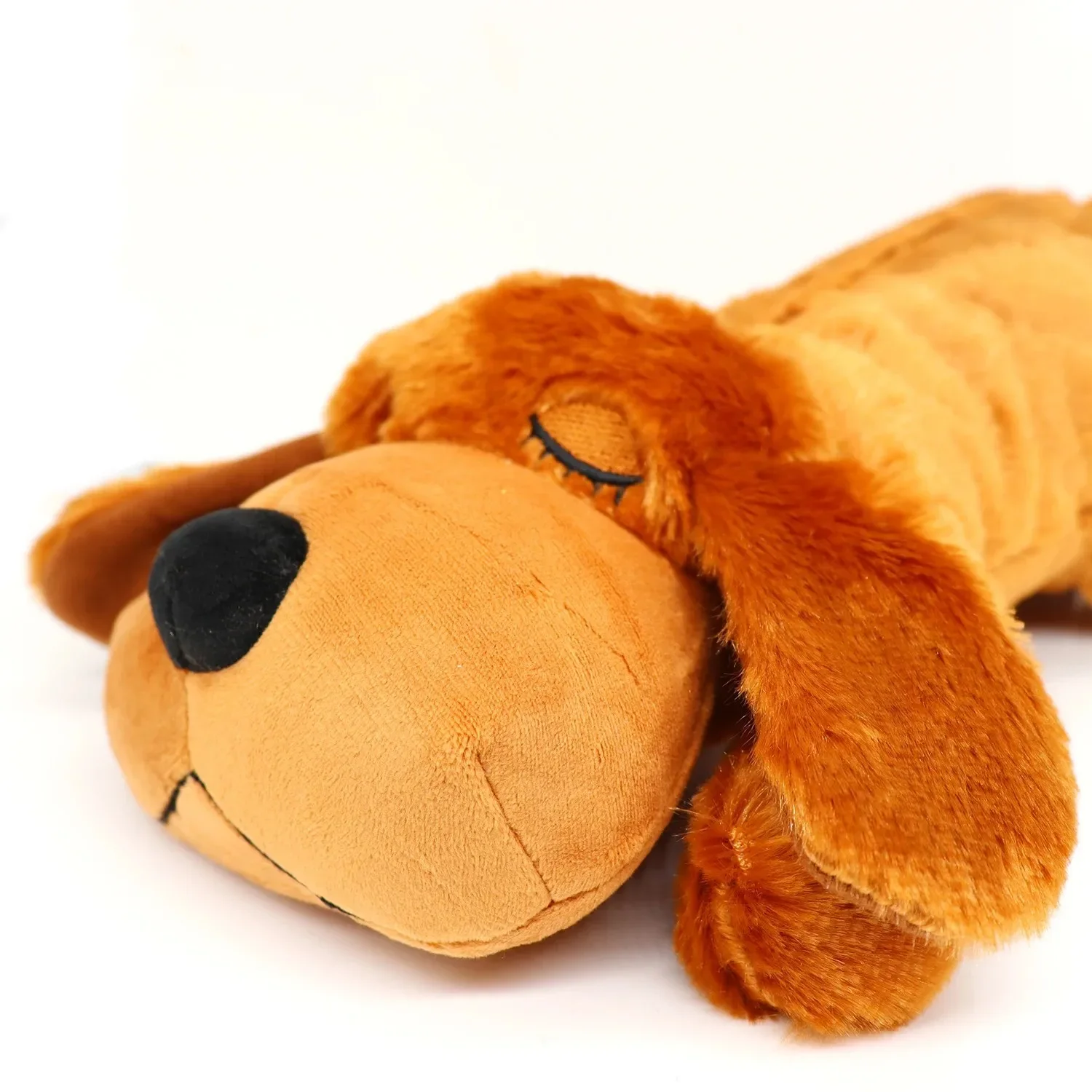 Jouet de simulation de sommeil pour chiot avec rythme cardiaque, peluche pour chien, confortable, pour apaiser l'anxiété et favoriser le sommeil