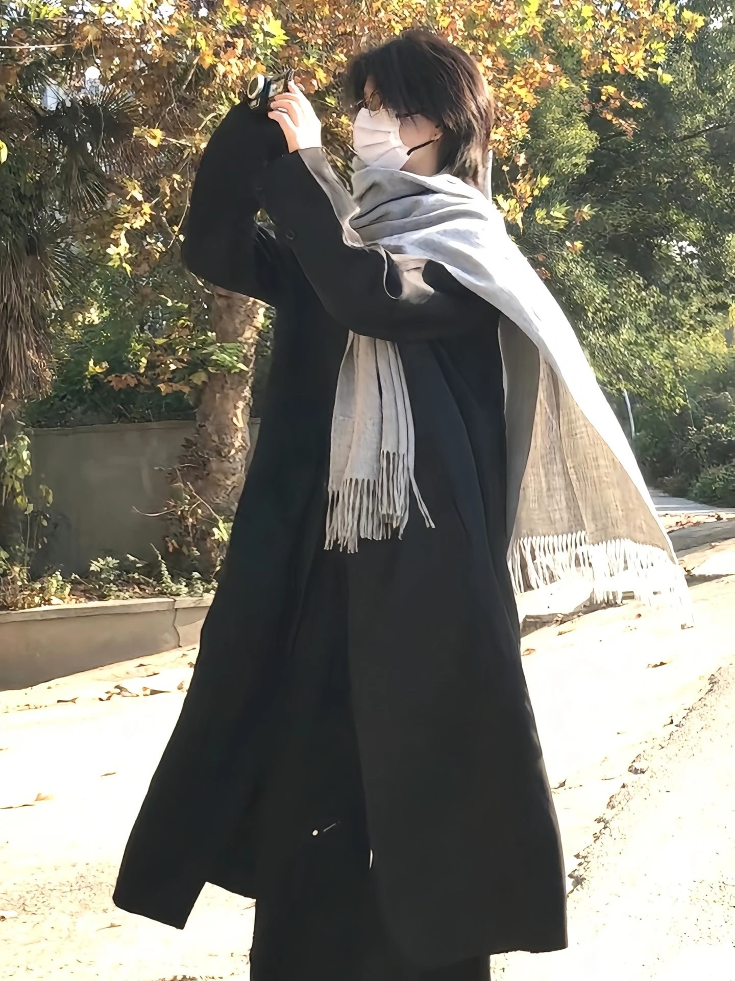 

Корейский мужской ветрозащитный костюм-ветровка (жакет) в стиле осенний фэшн, с двойным рядом пуговиц, высококачественный, свободного кроя, повседневный