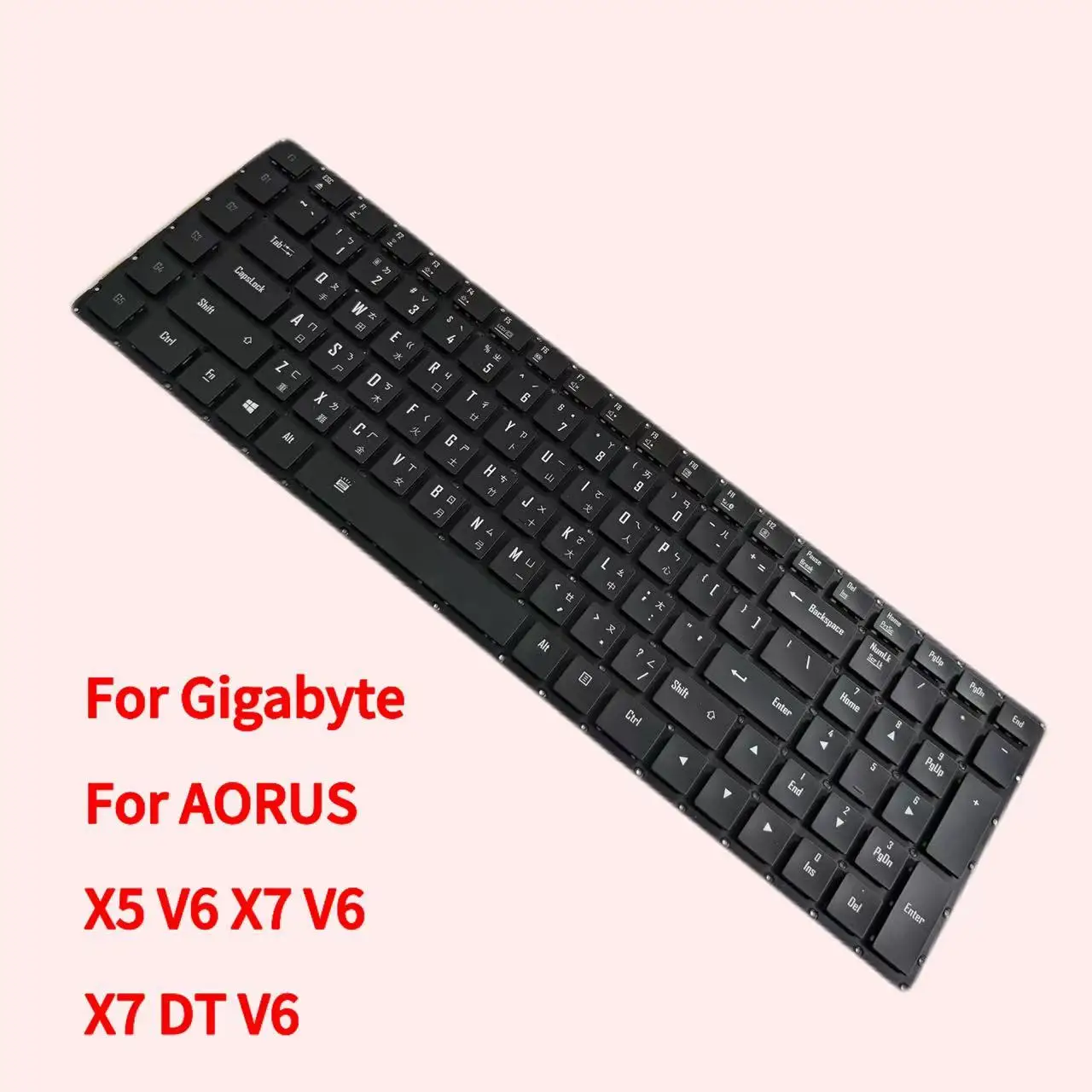 

Для Gigabyte для AORUS X5 V6 X7 V6 X7 DT V6 черная клавиатура черные клавиши запасная часть без рамки или подсветки