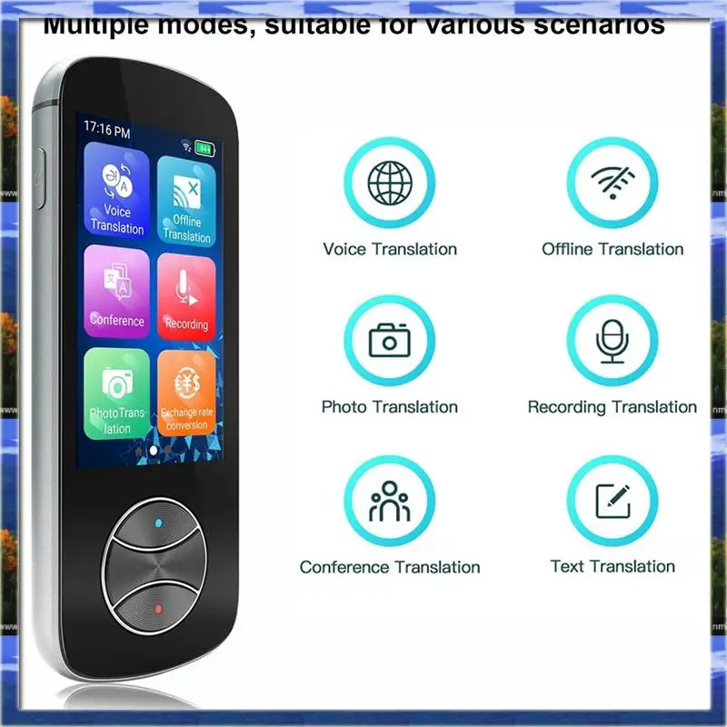 AS59 -Language Translator Device No Wifi Needed, Instant Two Way Language Translator With 137+ Languages Easy To Use