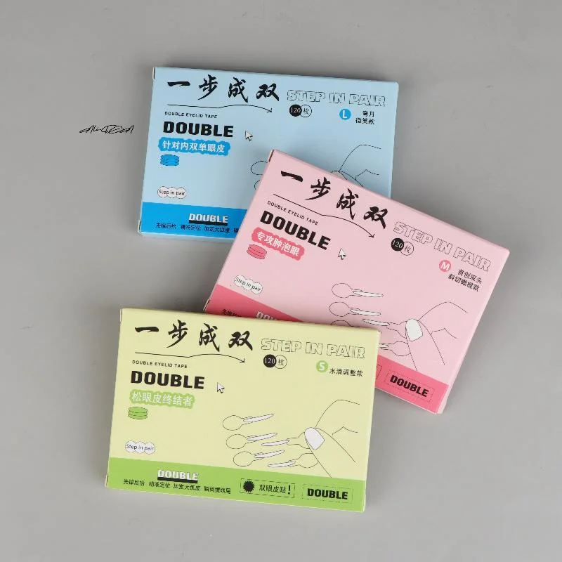 120 Stuks Onzichtbare Dubbele Ooglidstickers Waterdicht Natuurlijke Langdurige Met Tool Transparante Ooglidstrips Voor Oogmake-up
