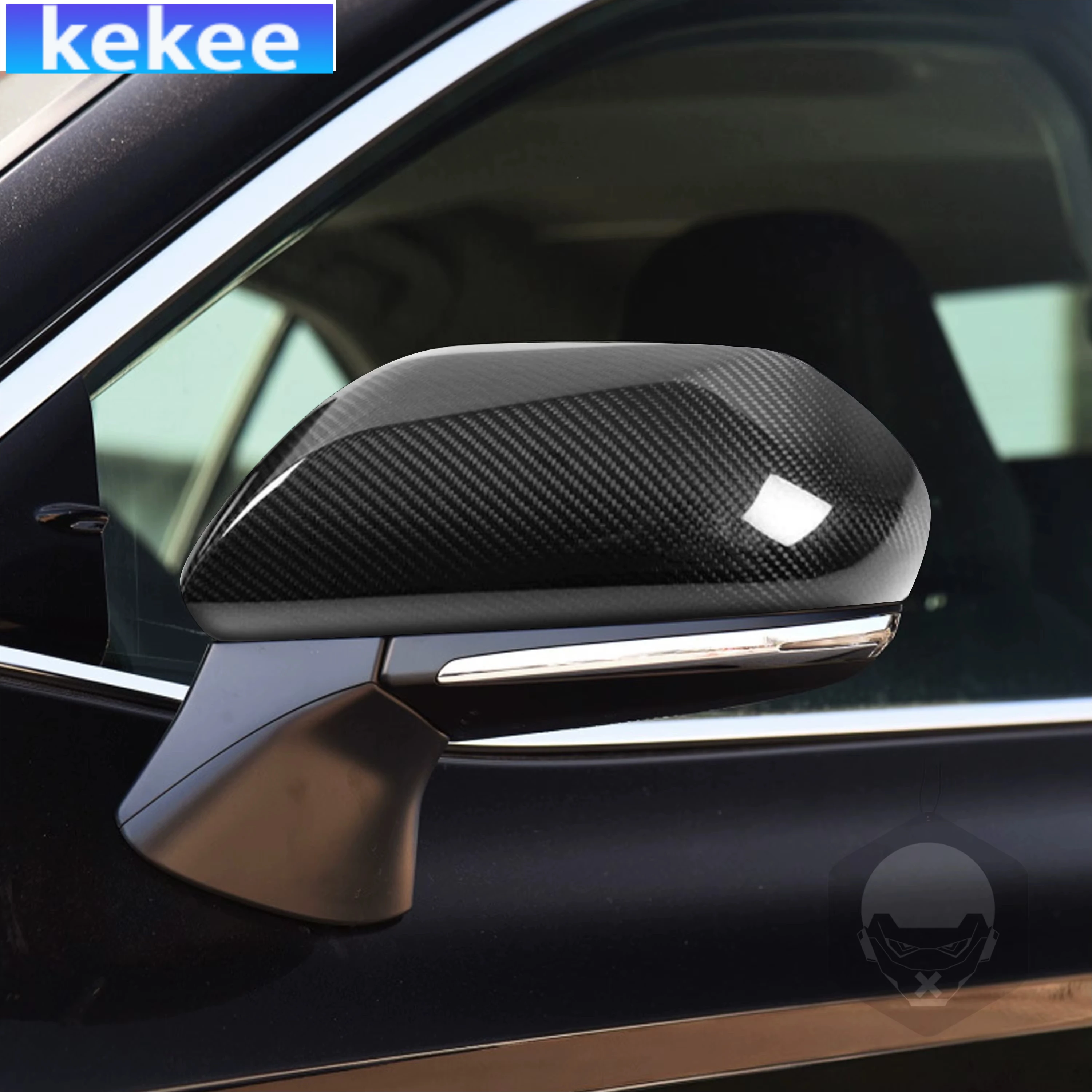 

For Toyota Camry XV70 8th 2018-2020 LE SE XSE XSE REAL Carbon Fiber Exterior Side View Mirror Decal Cover Stickers Accessories