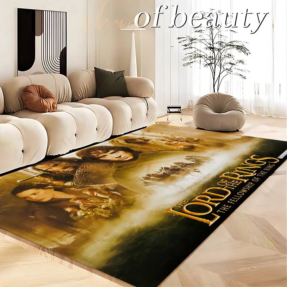 Fantasy Movie The L-Lord Of The R-Rings Entrance Door Mat Washable Non-Slip Living Room Sofa Chairs Area Mat Welcome Doormat