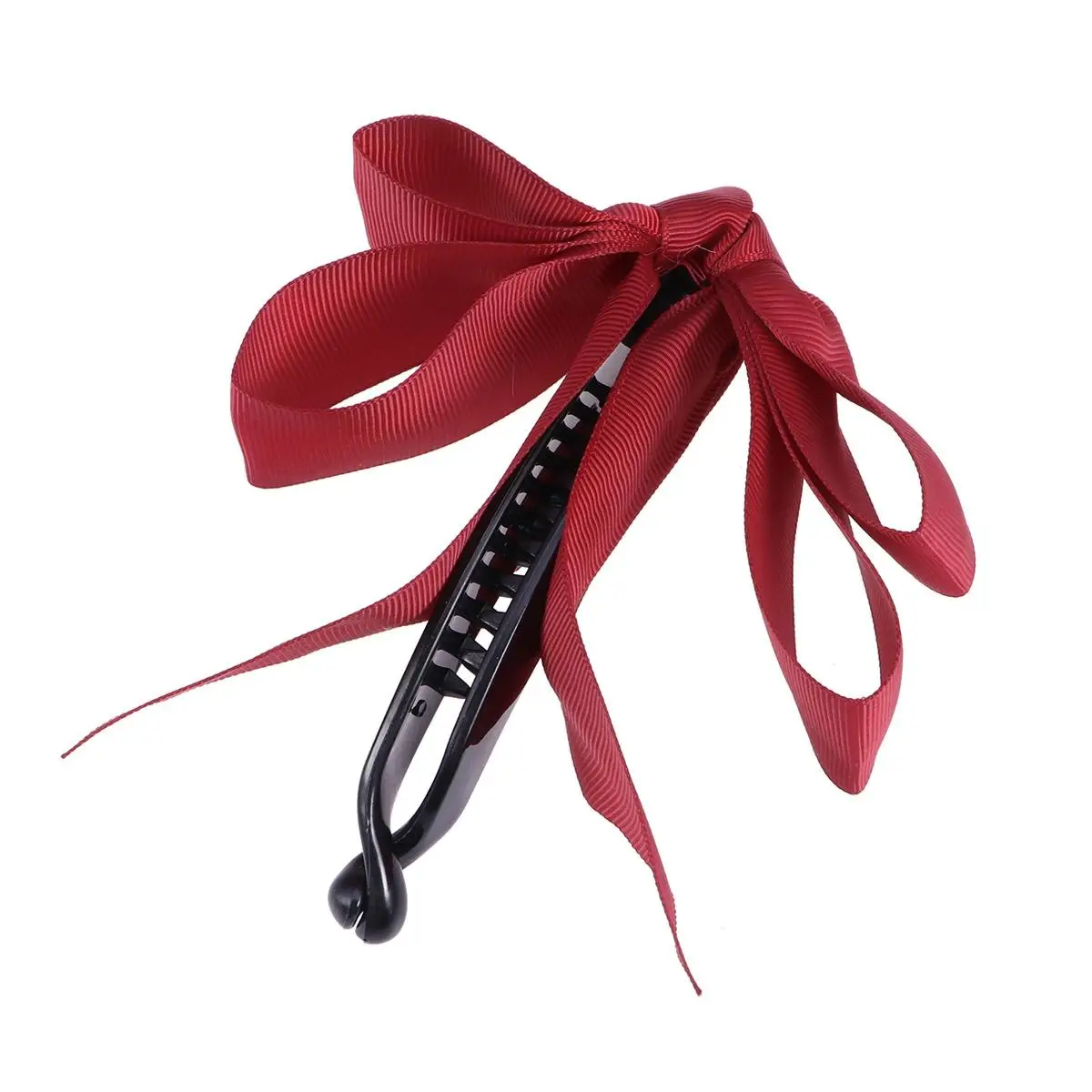 

Elegant Hair Claw Clips Lightweight Durable Bowknot Ribbon Non Slip Shower Proof Accessories For Women Girls Hair Decor
