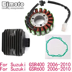 GSR400 2010 Motor Stator Coil + Spanningsregelaar gelijkrichter Voor Suzuki GSR400 GSR600 GSR-400 GSR-600 2006-2019 Met Pakking