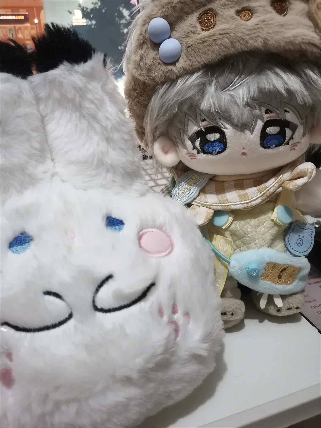 Anime Liebe und Deepspace Xavier Shen XingHui Cartoon Kleines Kaninchen Ball Dango Plüsch Puppe Anhänger Schlüsselbund Spiel Cosplay Spielzeug