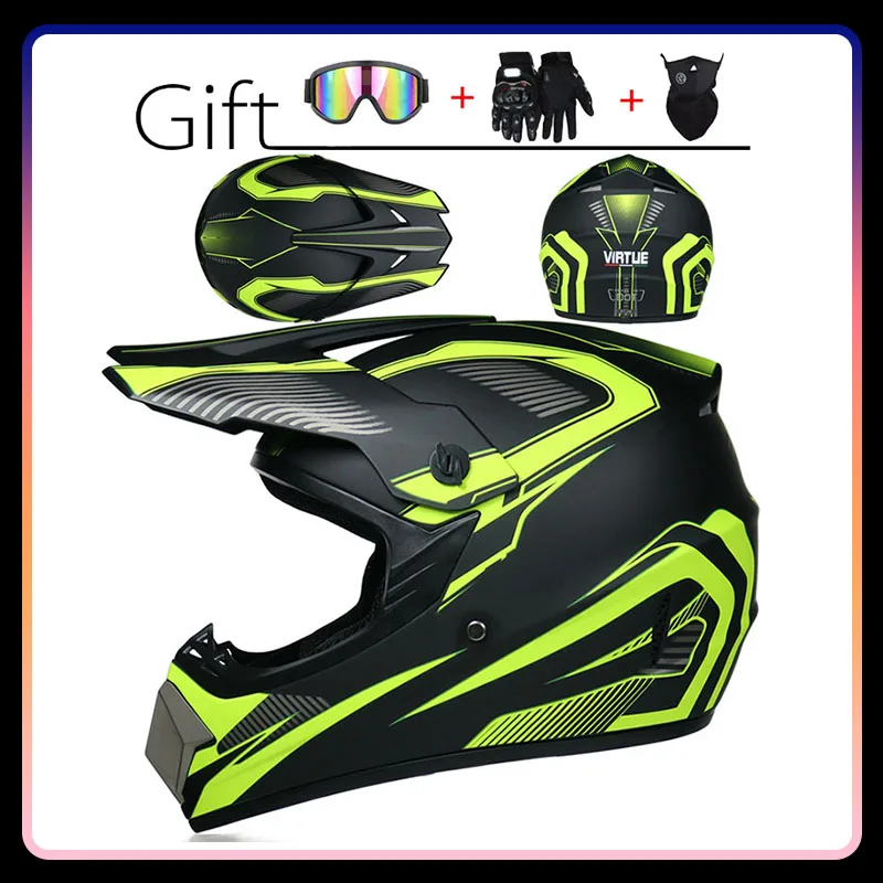 

Motorcycle Helmet Adult Off Road Helmet Bike Downhill Cross Helmet Capacete Motocross Casco ATV Dirt Bike Full Face Helmets DOT