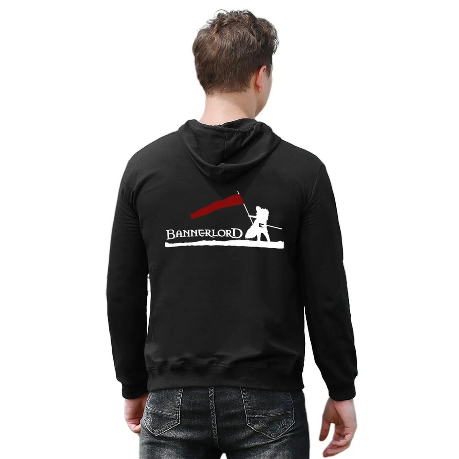 جبل و بليد II Bannerlord شعار مخصص باللون الأبيض هوديي الخريف منتجات جديدة الملابس الذكور بلوزة أنيمي الملابس الجديدة مقنعين المحملة