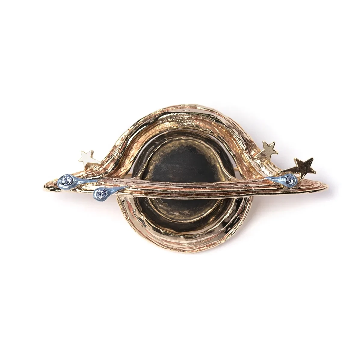 French Swallowing The Starry Sky Black Hole Brooch Retro Style High Aesthetic Value Luxury Everyday Versatile Fashion Jewelry