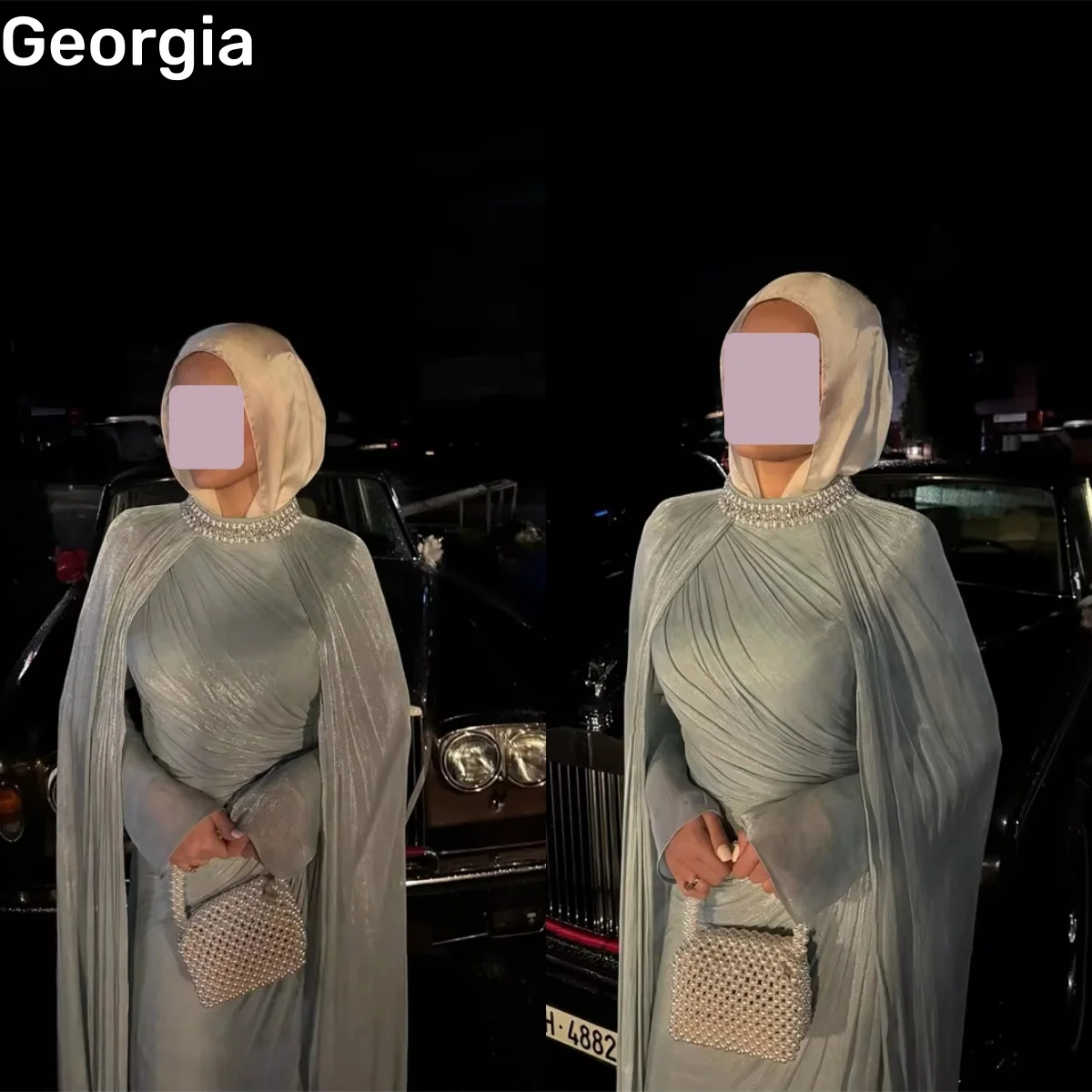 Robes à col rond personnalisées pour événements spéciaux, longueur au sol, à volants, fermeture éclair, manches longues, robe de mariée