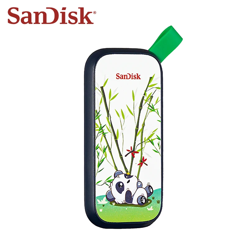 Unidad de estado sólido portátil SanDisk Panda USB 3,2 tipo C disco duro 2TB hasta 800 Mb/s disco duro SSD externo PSSD Original