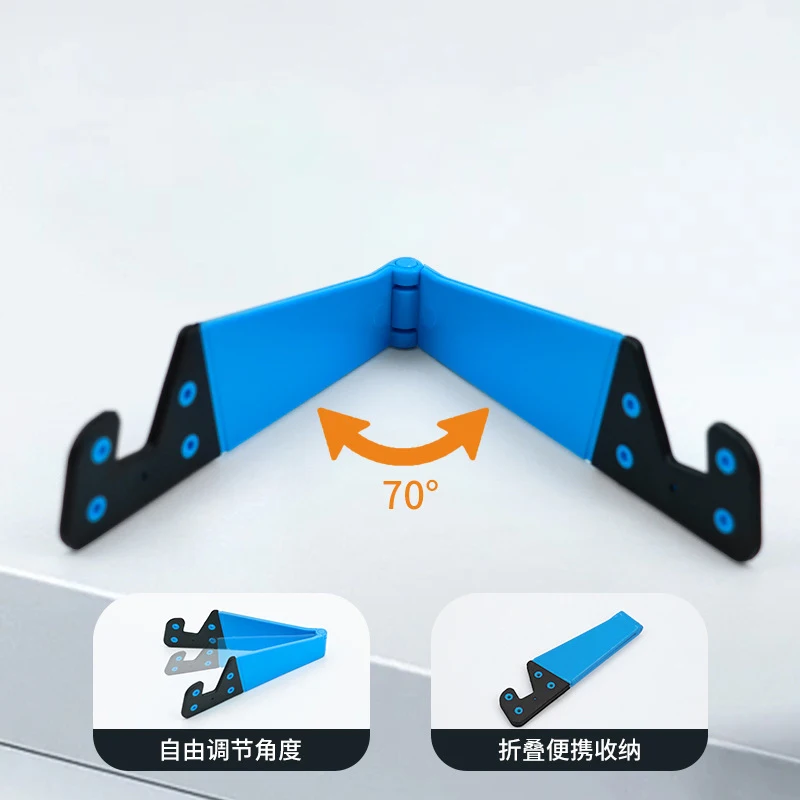 Universal Foldable Phone Stand Holder for iPhone Samsung Xiaomi Colorful V Shaped Smartphone Tablet PC Desktop Holder