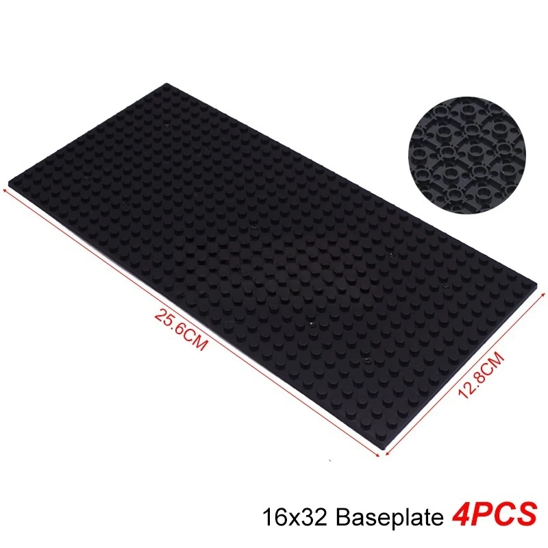 4PCS 16x32 Doppelseitige Grundplatte 3857 Kompatibel Klassische Baustein Zubehör MOC Modell Montage Basis Board Teil