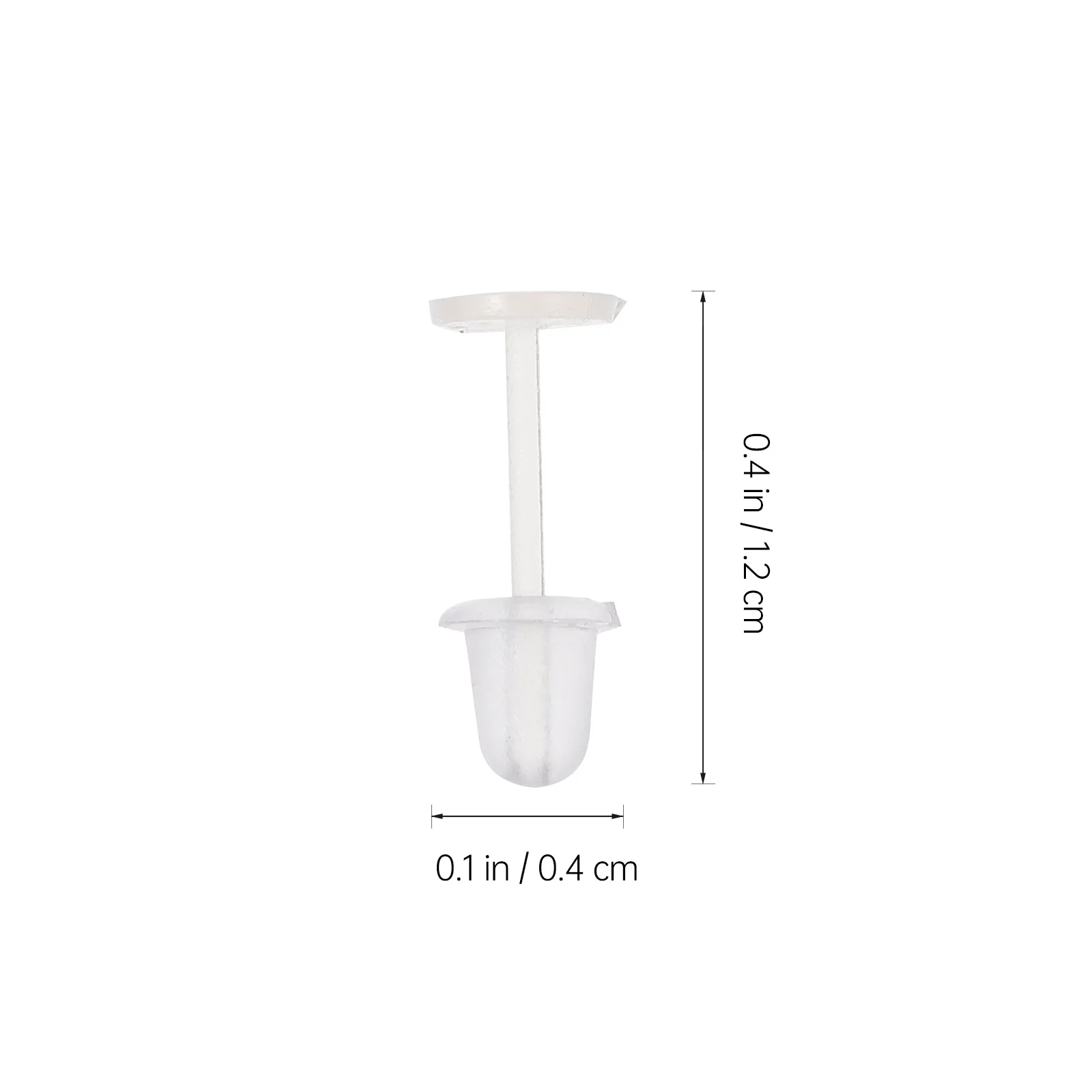 600 Uds pendientes pernos pines silicona duradero transparente DIY pendientes hacer tapones pendientes accesorios de respaldos de seguridad