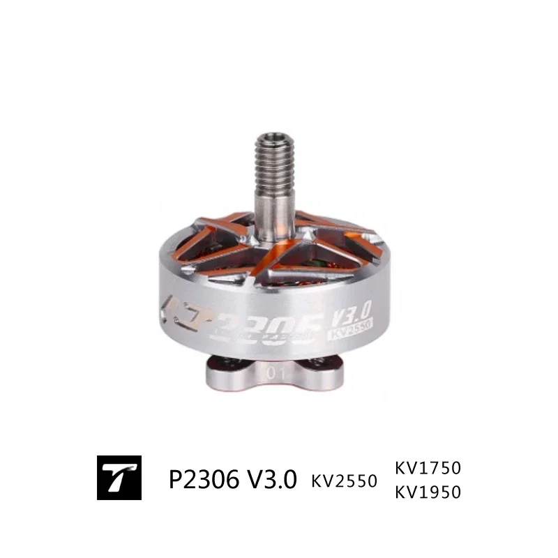 T-MOTORHOBBY P2306 V3 FPV Brushless Motor KV1750 KV1950 KV2550 4S 6S 12N14P 4mm Shaft for 5 Inch Freestyle RC Quadcopter Drone