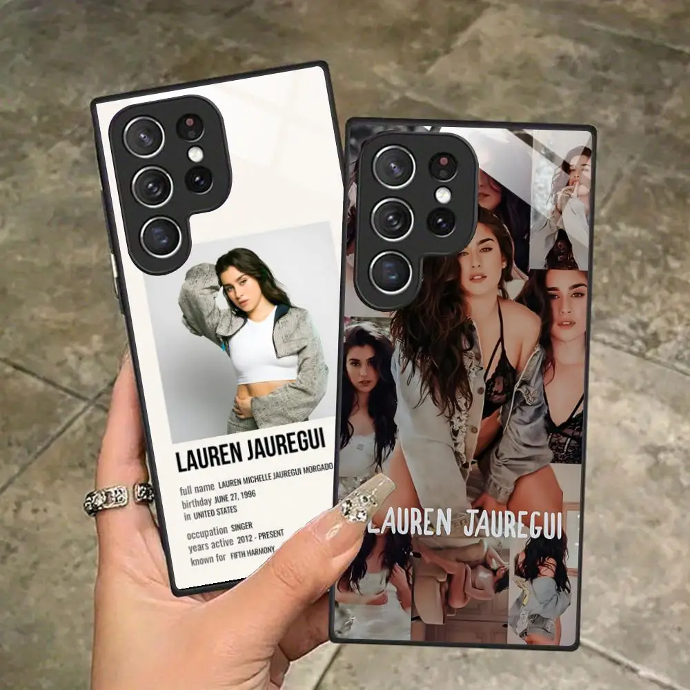 FH Lauren Jauregui Phone Case for Samsung Galaxy S26 S25 S24 S23 S22 S21 S20 Note20 Plus FE Ultra Glass Protective Cover