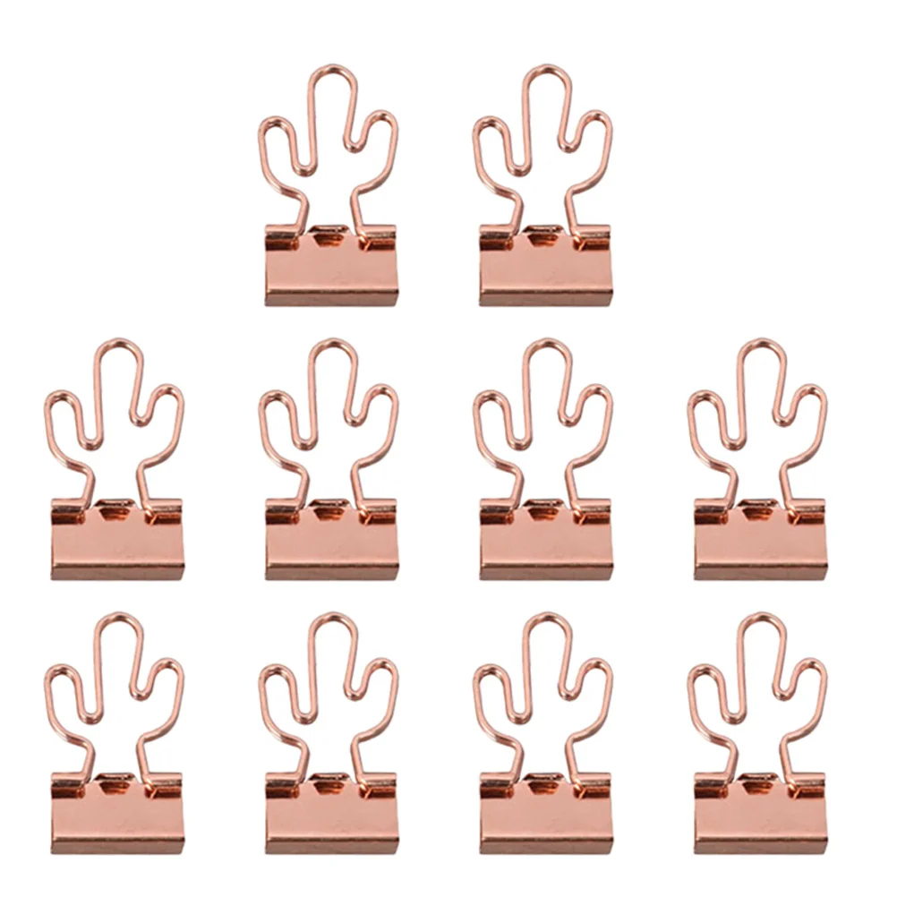 

10Pcs Binder Clips Office Metal File Clamps for Document Organizing Strong Hold School Supplies Clips Office Supplies