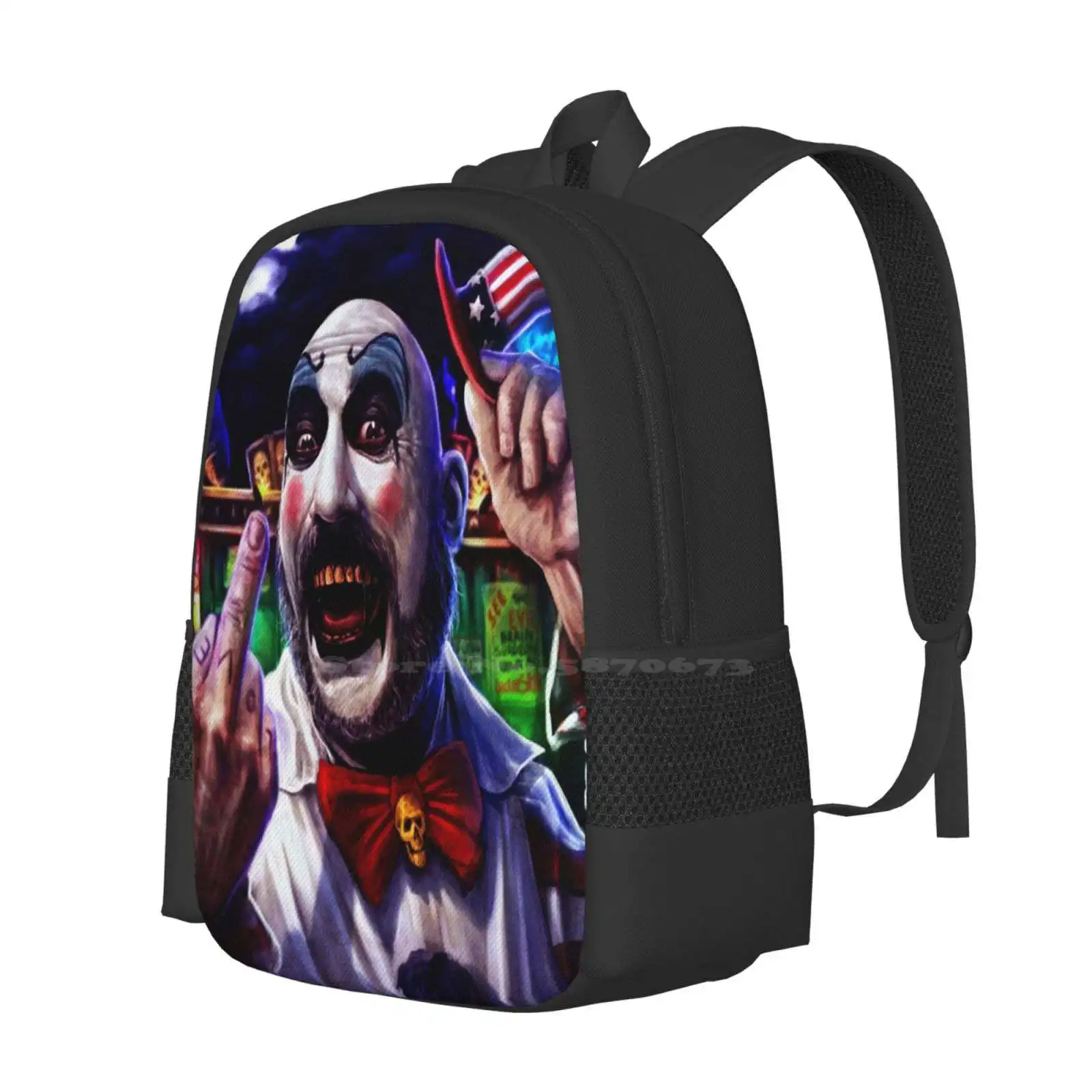 معظم الجميع، F * * * أنت! حار بيع حقيبة الظهر حقائب الموضة الرعب زاحف مخيف مهرج غيبوبة الكابتن سبولدينج هاوس 1000 فيلق #2