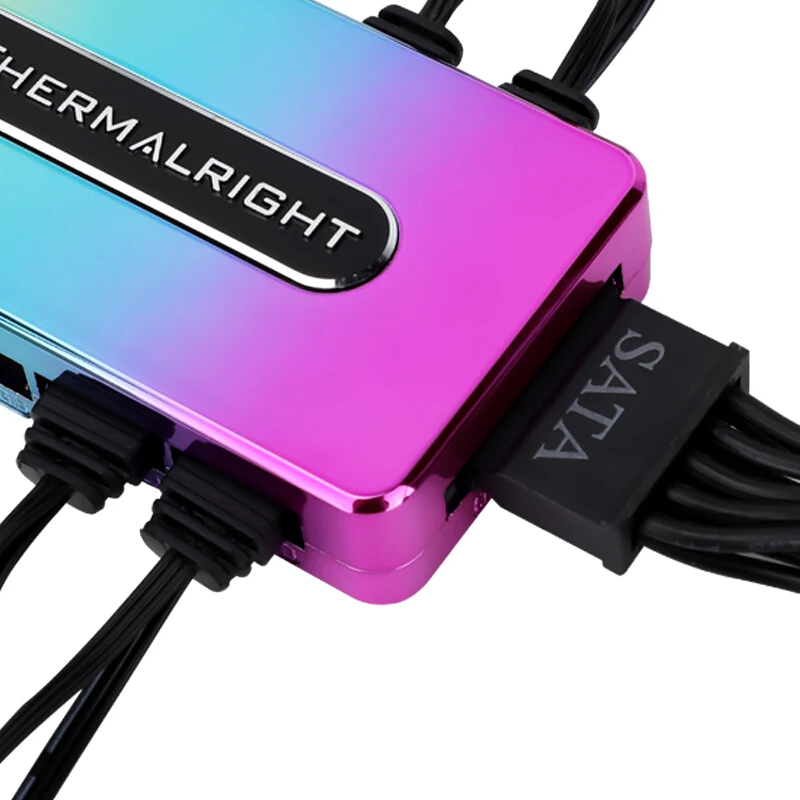 Thermalright 1To10 FAN-RGB HUB-Controller ARGB/RGB HUB Controller REV.A 5V ARGB Lighting Hub 10-Port Controller Fan Lighting Hub