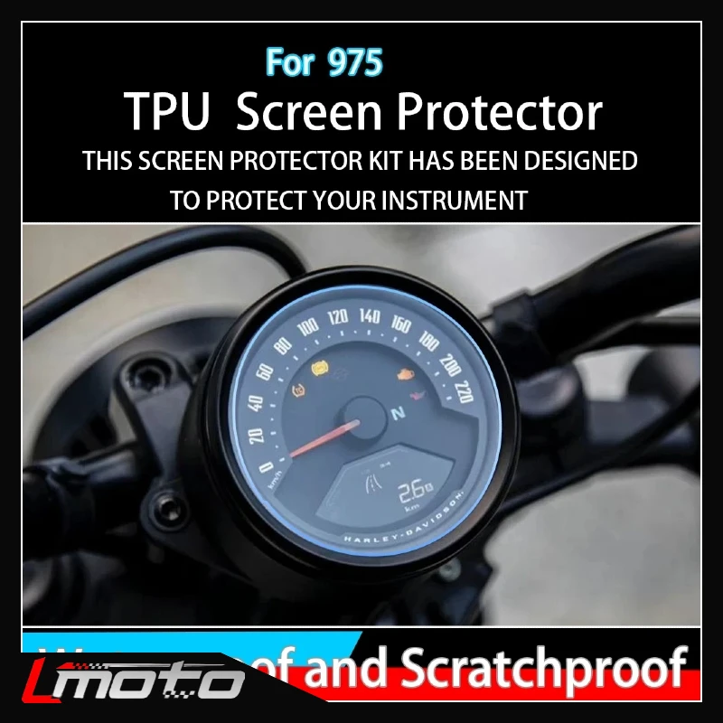 

RH 975 Compatible With Harley Nightster 975 RH975 2022 2023 2024 79mm Dashboard Cluster Scratch Protection Film Screen Protector
