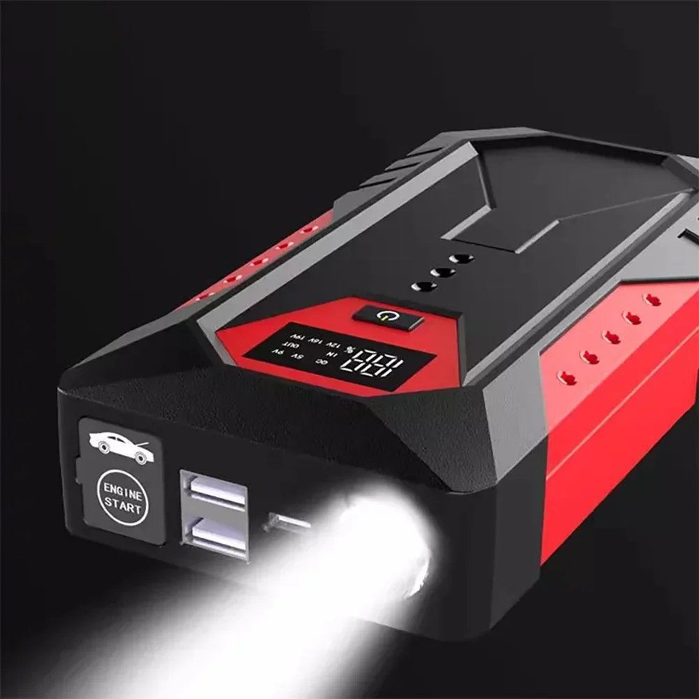 The Ultimate Roadside Companion: ALLWEI 1200A Car Jump Starter with 18000mAh Power Bank LCD Screen & Dual USB Ports view 6