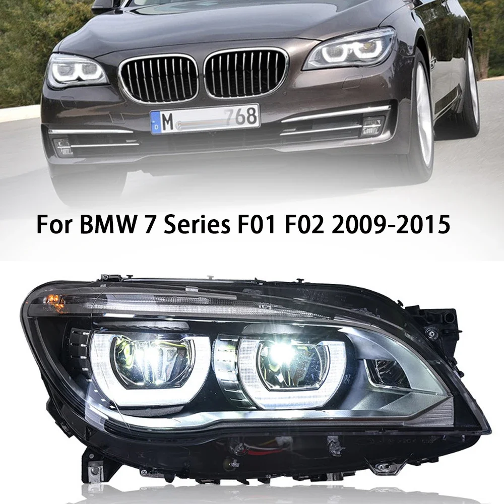 2pc LED Headlights For BMW F01 F02 DRL Headlight 7 Series 2009-2012 2013-2015 Xenon Upgrade LED Headlamp Assembly Accessories