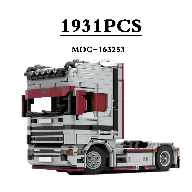 Truck MOC-163253 164L Top Line Truck Mechanical Version 1931PCS Building Block Toy DIY Kids Christmas Gift Birthday Gift